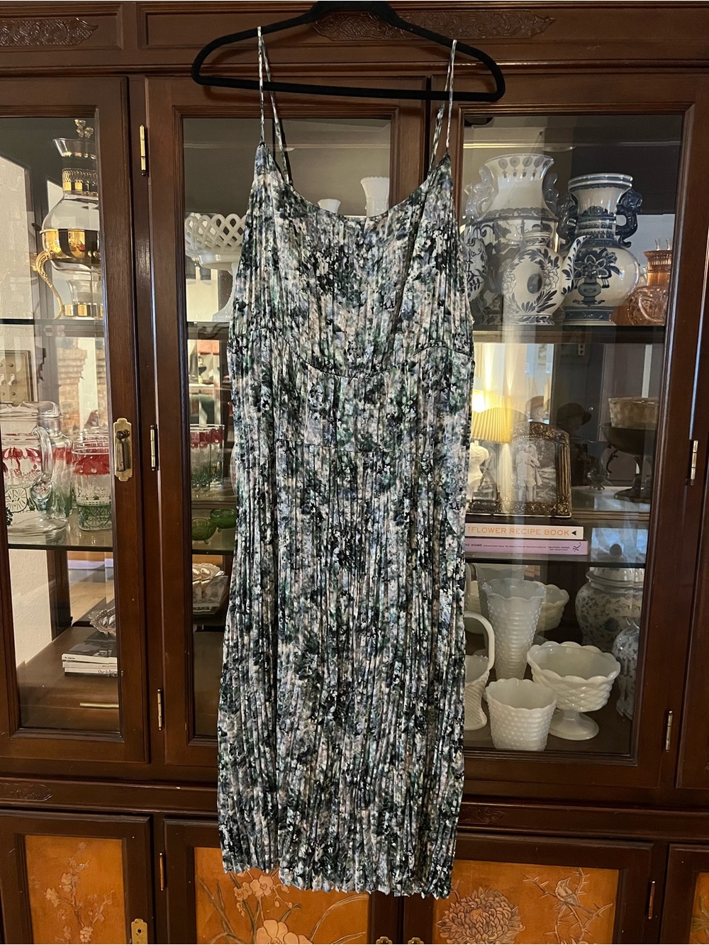 Vince pleated midi dress